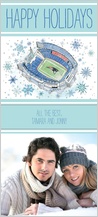 Holiday Cards - winter at gillette stadium