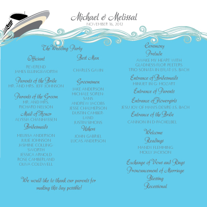 Program - Set Sail Save the Date