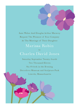 Wedding Invitation - Wildflowers