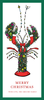 Christmas Cards - Holiday Lobster