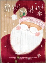 Christmas Cards - merry santa