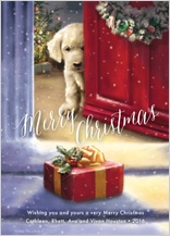 Christmas Cards - a puppy for christmas