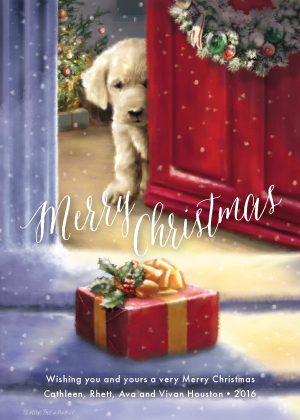 Christmas Cards - A Puppy for Christmas