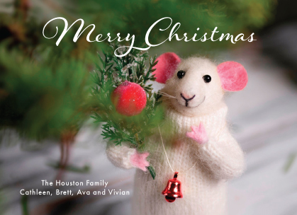 Christmas Cards - Merry Christmas Mouse