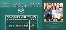 Holiday Cards - green monster greetings