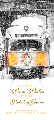 Holiday Cards - Riding the T