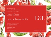 Wedding Invitation - coming up roses wedding