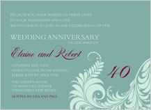 Anniversary Party Invitation - ever ours Anniversary Party Invitation - ever ours
