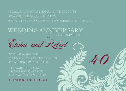 Anniversary Party Invitation - Ever Ours