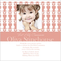 First Communion Invitation - simple  communion