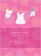 Birth Announcement - baby dots