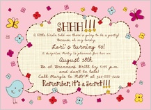 Birthday Party Invitation - a little birdie told me... Birthday Party Invitation - a little birdie told me...