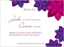 Save the Date Card - floral pellucidity Save the Date Card - floral pellucidity