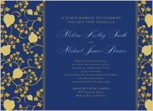 Wedding Invitation - begonia leaves lattice