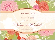 Save the Date Card - floating mums Save the Date Card - floating mums