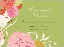 Response Card - floating mums