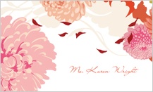 Place Card - floating mums