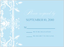 Response Card - ornate lilies