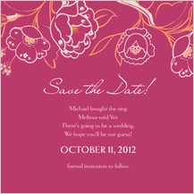Save the Date Card - blooming branches Save the Date Card - blooming branches