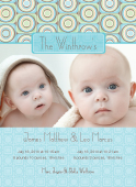 Multiples Birth Announcement with photo