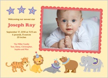 Birth Announcement - circus