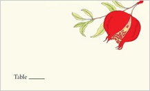Place Card - pomegranates Place Card - pomegranates
