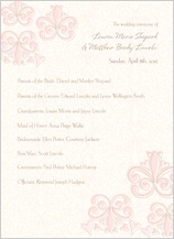 Program - fleur de lis Program - fleur de lis