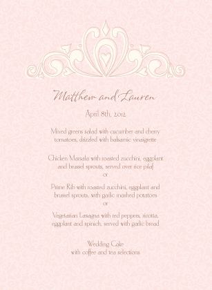 Menu - Fleur De Lis