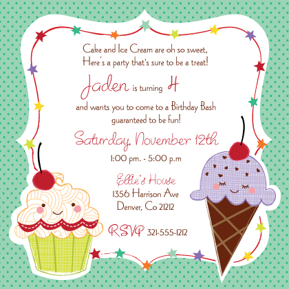 Kids Birthday Party Invitations on Birthday Party Invitations  Cards   Birthday Party Announcements
