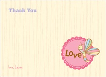 Baby Thank You Card - cutie pie Baby Thank You Card - cutie pie