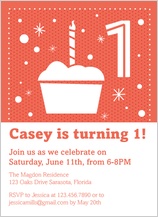 Birthday Party Invitation - cupcake celebration Birthday Party Invitation - cupcake celebration
