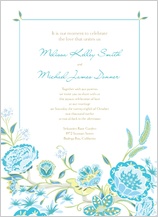 Wedding Invitation - spring blossoms