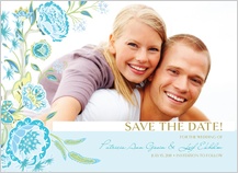 Save the Date Card with photo - spring blossoms Save the Date Card with photo - spring blossoms