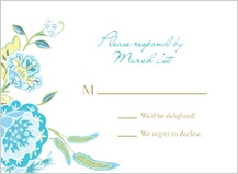 Response Card - spring blossoms