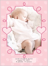 Birth Announcement with photo - cute Birth Announcement with photo - cute