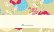 Place Card - peonies and berries Place Card - peonies and berries