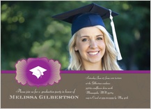 Graduation Party Invitation - purple burst grad Graduation Party Invitation - purple burst grad