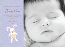 Birth Announcement with photo - little one Birth Announcement with photo - little one