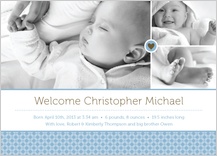 Birth Announcement with photo - little sweetie