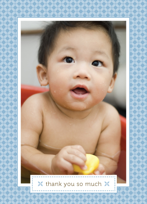 Baby Thank You Card with photo - Little Sweetie
