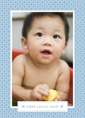 Baby Thank You Card with photo