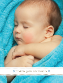 Baby Thank You Card with photo