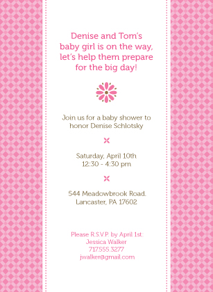 Baby Shower Invitation - Mommy-to-Be