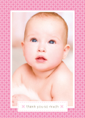 Baby Thank You Card with photo