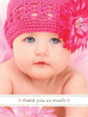 Baby Thank You Card with photo