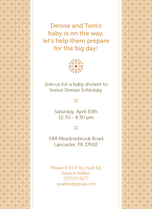 Baby Shower Invitation - Mommy-to-Be