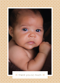 Baby Thank You Card with photo
