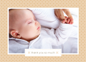 Baby Thank You Card with photo