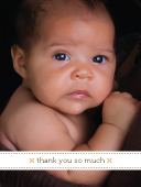 Baby Thank You Card with photo