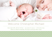 Birth Announcement with photo